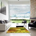 thumbnail image 6 of Ahgly Company Indoor Rectangle Patterned Golden Brown Yellow Area Rugs, 6' x 9', 6 of 6