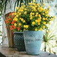 thumbnail image 6 of Sinhoon 8 Bundles Artificial Fall Flowers No Fade Faux Plants, Fake Indoor Outdoor Greenery for Wedding Party Home Garden Décor (Yellow), 6 of 10
