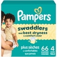 thumbnail image 1 of Pampers Swaddlers Diapers, Size S4 (15-34 lbs), Absorbent, Keeps Baby Dry and Comfortable, Skin Safe Disposable Baby Diaper, 1 of 26