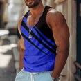 thumbnail image 2 of Mens Summer Surf Beach Tank Top Casual Breathable Sleeveless Top Loose Print Tank Top3XL, 2 of 5
