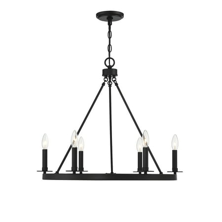 

Trade Winds May 6-Light Chandelier in Matte Black