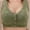 Green, variant on Women's Front Side Buckle Lace Edge Without Steel Ring Movement Seamless Gathering Adjustment Yoga Sleep Large Bra Keyhole Bra Seamless Bras for Women Tan Sports Bra Women's Push up Bra Easy Lingerie