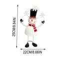 thumbnail image 2 of 2026 Christmas Indoor Home Decor Set of 3 Christmas Standing Figurines, Santa Claus, Snowman and Reindeer Tabletop Ornaments for Mantel, Shelf and Home Holiday Decor, 2 of 9