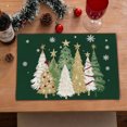 thumbnail image 2 of Dmlowu Christmas Tree Placemats - Heat Proof Christmas Placemats, Non-Slip Table Mats for Party Holiday Decor, Merry Christmas Tree Decorations Placemats for Dining Table, 2 of 7