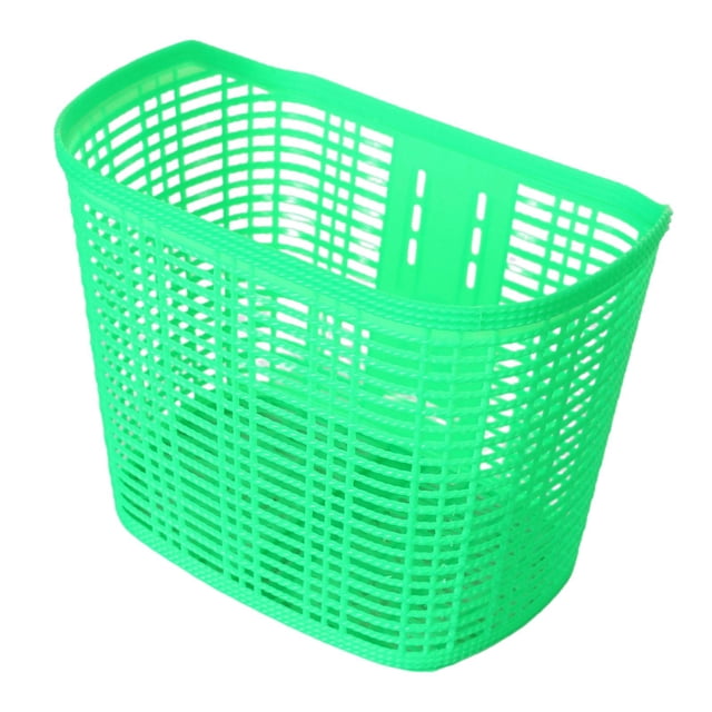 Cesta de bicicleta kusrkot plástico para compras portador de mascotas Verde 32,5 x 22 x 25,5 cm
