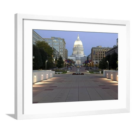 Wisconsin State Capitol Building, Madison, WI Framed Print Wall Art By Walter