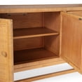 thumbnail image 3 of Beaumont Lane Coastal Rattan 4 Door 76" Sideboard in Natural Rattan, 3 of 8