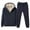 Blue, variant on VBTAPA Men's Tracksuits Sherpa Lined Full Zip Hooded Jacket Fleece Jogger Pants Winter Warm Sweatsuits Sets Black XXXXXL