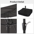 thumbnail image 2 of EastVita Grey 15ft Patio Umbrella,Patio Double-Sided Umbrella With Base and Crank,Double Sided Outdoor Rectangle Market Umbrella for Patio, Lawn & Garden and Poolside, 2 of 5
