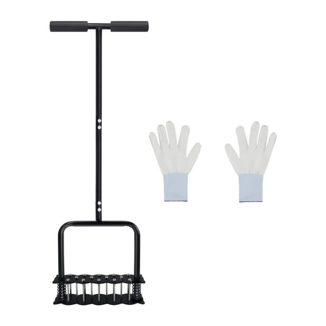 La herramienta del aireador de césped Aireamiento de patio al aire libre Placa ancha de pie ligero práctico con T Many Professional con guantes con 14