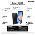 thumbnail image 4 of Smartphone Samsung Galaxy A34 5G Negro 128GB Telcel, 4 of 4