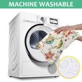 thumbnail image 6 of Pioneer Flower Floral Print Pattern Square Tablecloth,Waterproof Square Table Cover,Wipeable Spillproof Washable Table Cover for Home Kitchen Party Decor 42"X42"(107x107cm), 6 of 6