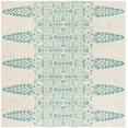 thumbnail image 3 of SAFAVIEH Evoke Maximillian Southwestern Area Rug, Ivory/Teal, 6'7" x 6'7" Square, 3 of 10