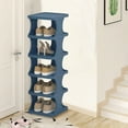 thumbnail image 6 of NWOKYZGH 6-Tier Corner Shoe Rack Organizer,Free Standing Shoe Rack for Small Space Closet, Entryway, Narrow Vertical Shoe Slots Organizer for Small Space, Stackable, 6 of 6