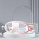 thumbnail image 1 of Gafas De Natación Gafas de natación de luz plana HD antivaho ajustable adulto unisex (rosa blanco), 1 of 8