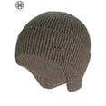 thumbnail image 4 of Luxtrada - Gorro de punto con visera para hombre, cálido, de invierno, con forro polar y orejeras (caqui), 4 of 8