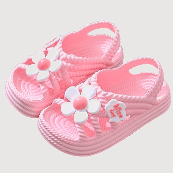 Gyujnb Girls Breathable Closed Toe Sandals, Lightweight Casual Summer Play Shoes (Baby, Toddler, Little Girls),5-6 Years