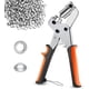thumbnail image 1 of Alicates para ojales para lonas, alicates para ojales con 300 ojales de 10 mm, alicates para ojales para lonas, telas, cuero, cartón, carteles, pancartas y más., 1 of 5