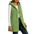 thumbnail image 6 of Ashirexll Fleece Vest Women, Womens Winter Coats, Ladies Winter Versatile Double Sided Fleece Sleeveless Hooded Jacket for Outdoor, 6 of 7