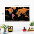 thumbnail image 2 of Mapa mundial para rascar con todos los estados de EE. UU. | Grande 28 x 17 pulgadas donde yo, 2 of 7