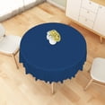 thumbnail image 4 of Tchckioa Navy Blue Round Tablecloth for Dining Kitchen Decor,Waterproof Table Cloth Cover,70 Inch, 4 of 6