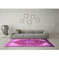 thumbnail image 3 of Ahgly Company Indoor Rectangle Medallion Purple Traditional Area Rugs, 5' x 7', 3 of 4