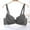Dark Gray, variant on Sakmal Women Plus Size Bras Red Lace Full-Coverage Adjustable Straps Wireless Bra Bra for Ladies