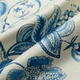 thumbnail image 4 of XUEHUAPIAOPIAO 16" x 16" Blue & White Floral Linen Throw Pillow Covers (2 Count), 4 of 6