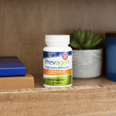 Prevagen Improves Memory - Regular Strength 10mg, 30 Chewable Tablets Orange Flavor with Apoaequorin & Vitamin D Brain Supplement, Supports Healthy Brain Function