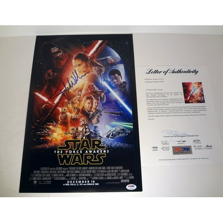 John Williams Signed Star Wars The Force Awakens Movie Poster PSA/DNA COA