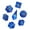 Blue, variant on Cusdie Frosted Sharp Edges DND Dice, 7 PCs D&D Dice Set, Handcrafted Polyhedral Dice Set, for TTRPG Role Playing Game Pathfinder