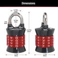 thumbnail image 4 of Candado de Combinación Master Lock Multicolor Diferentes Opciones, 4 of 8