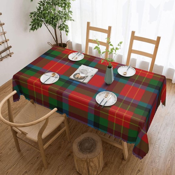 Rectangle Table Cloth, Sturrock Clan Tartan Resistant Washable Tablecloth Decorative Table Cover for Dining, Indoor and Outdoor