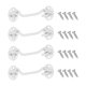 thumbnail image 1 of Uxcell 4-Pack Pestillo de Gancho y Ojo para Puerta 4 Pulgadas Pestillo de Acero Inoxidable para Puerta de Granero, 1 of 1