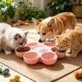 thumbnail image 5 of Flower Shaped Dog Bowl Multi Pet Feeding Dish for Cats Puppies Food Water, 5 of 6