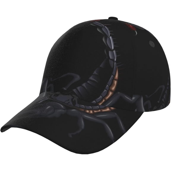 Black and Gold Background Print Sport Hat,Washed Baseball Cap Adjustable Low Profile Classic Dad Hat for Men Women