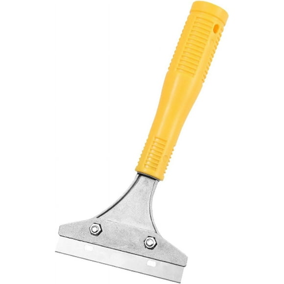 Putty Paint Scraper Tool Wood Paint Caulking Removal Tool Heavy Duty Floor Scraper, YELLOW