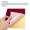 thumbnail image 4 of Uxcell Self-Adhesive Velvet Patches Repair Patches Dark Red 4Pcs, 4 of 5