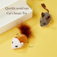 thumbnail image 2 of Smart Running Mouse Cat Toy Interactive Random Moving Electric Cat Teaser Toys Simulation Mice Kitten Self-Playing Plush Toys Style B, 2 of 6