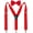 Red, variant on Men's Y-Back Adjustable Suspender and Bowtie Set