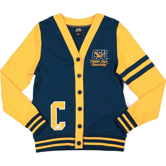Big Boy Coppin State Eagles S11 Womens Lightweight Cardigan [Navy Blue - S]