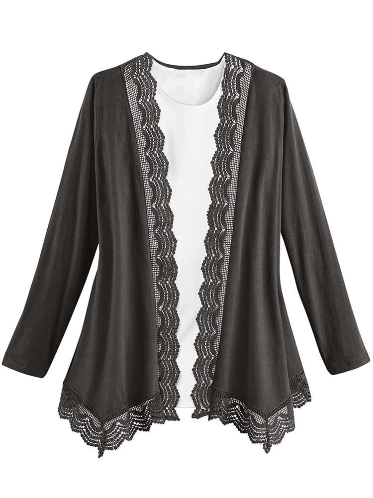 lace cardigan walmart