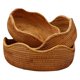 thumbnail image 3 of 3x Cesta de almacenamiento tejida, cesta de ratán, cesta de ratán para restaurante, cesta de ratán para fruta, cesta de picnic, cesta de regalo, cesta, 3 of 8