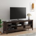 thumbnail image 1 of TV Stand for 80 Inch TV, Farmhouse TV Cabinet for 75 inch TV with 6 Storages, Living Room TV Console Table Entertainment Center, My Lux Decor Round, 1 of 7