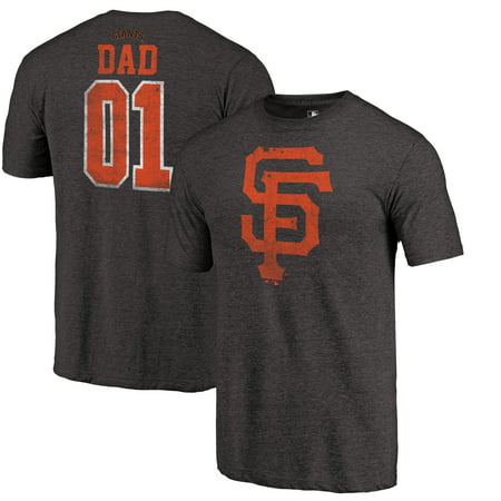 San Francisco Giants Fanatics Branded 2019 Father's Day Greatest Dad Tri-Blend T-Shirt -