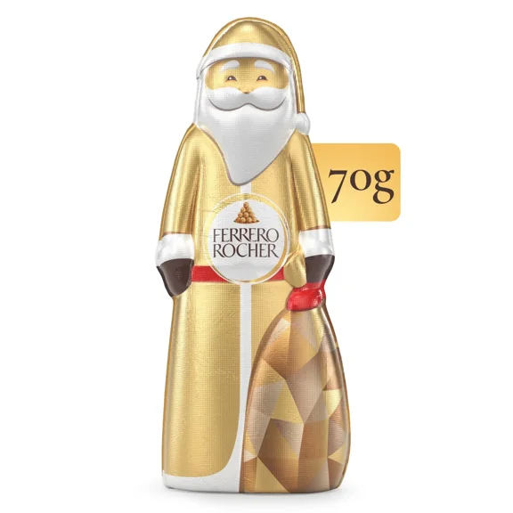 Ferrero Rocher Hazelnut Chocolate Santa Figure, 70g
