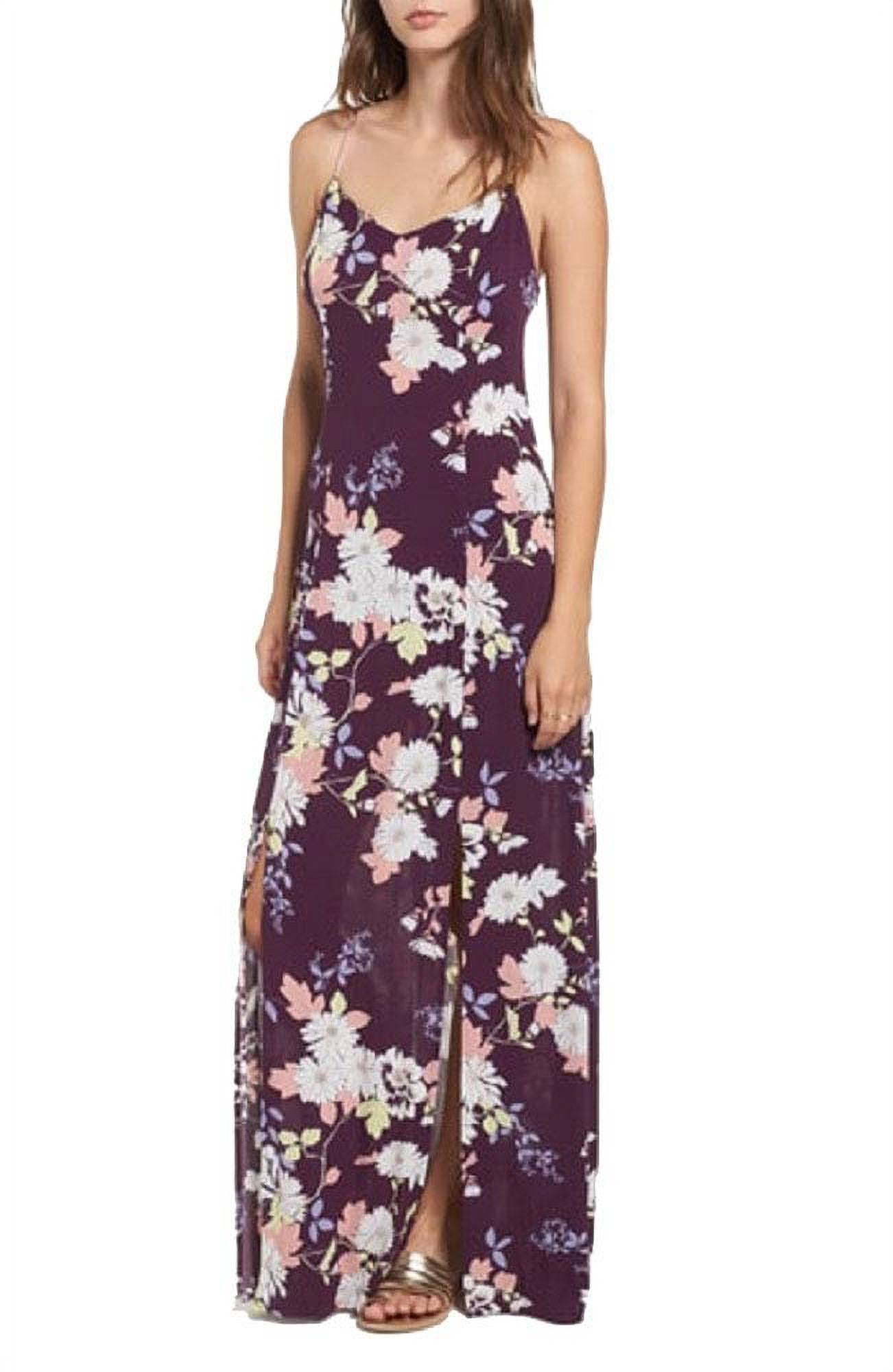Material Girl Womens Love, Fire Gauze Floral Maxi Dress - Walmart.com