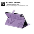 thumbnail image 5 of Dteck for iPad Pro 11 inch 4th Gen (2022)/3rd/2nd/1st Gen(2021/2020/2018),for iPad 10.9 Inch 2022/2020 iPad Air 5th/4th Embossed Butterfly PU Leather Folio Stand Case with Card Holders, Purple, 5 of 6