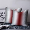 thumbnail image 2 of 14x14 Pillow Covers Set of 2, Red Grey White Throw Pillow Covers Decorative Couch Cushion Case, Farmhouse Ombre Color Modern Simple Microfiber Square Pillowcases for Bedroom Car Living Room, 2 of 7