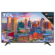 Angle View: Refurbished TCL 65" Class 4K Ultra HD (2160p) Dolby Vision HDR Roku Smart LED TV (65S517-B)